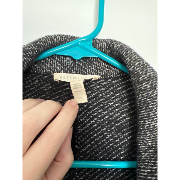 Eileen Fisher Organic Cotton Terry Stand Collar Jacket – Size L - Picture 3 of 6